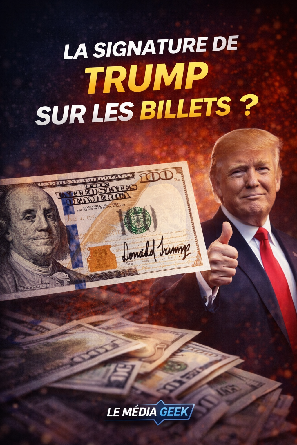 Trump bientôt sur les billets en dollars.