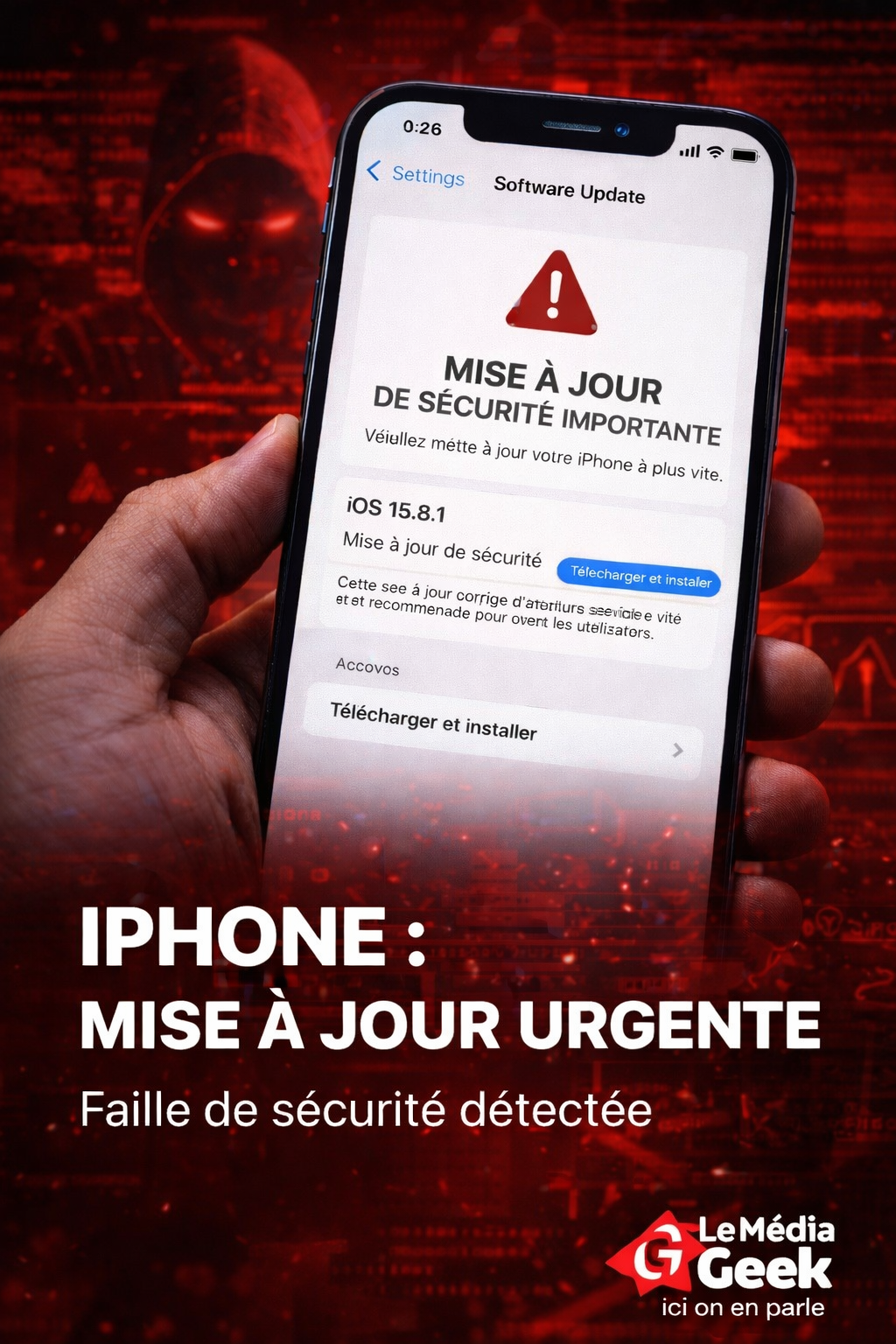 iPhone : une mise à jour urgente à faire !