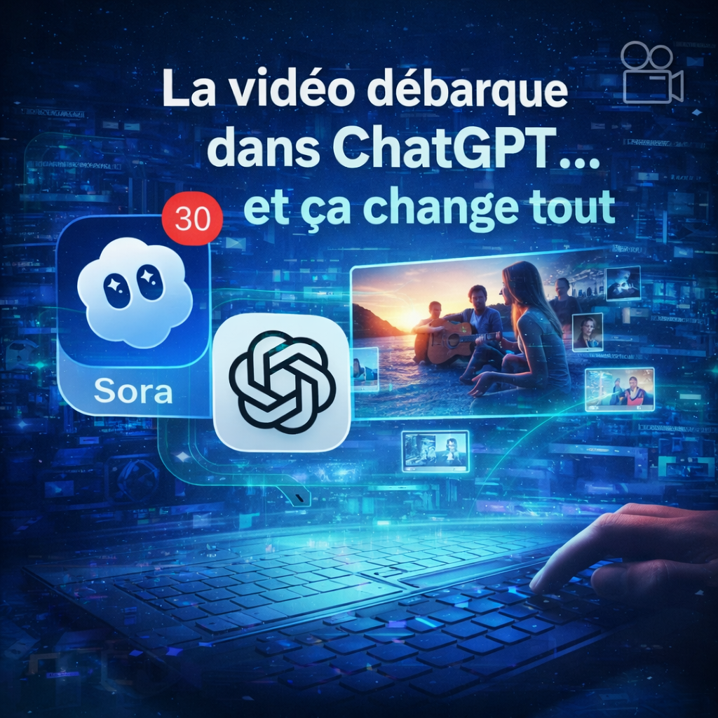 La vidéo débarque dans ChatGPT… et ça change tout