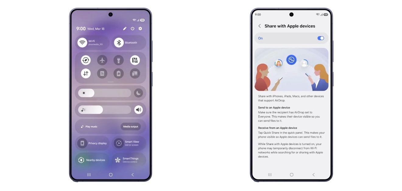 Samsung balance son “AirDrop”… et ça change tout
