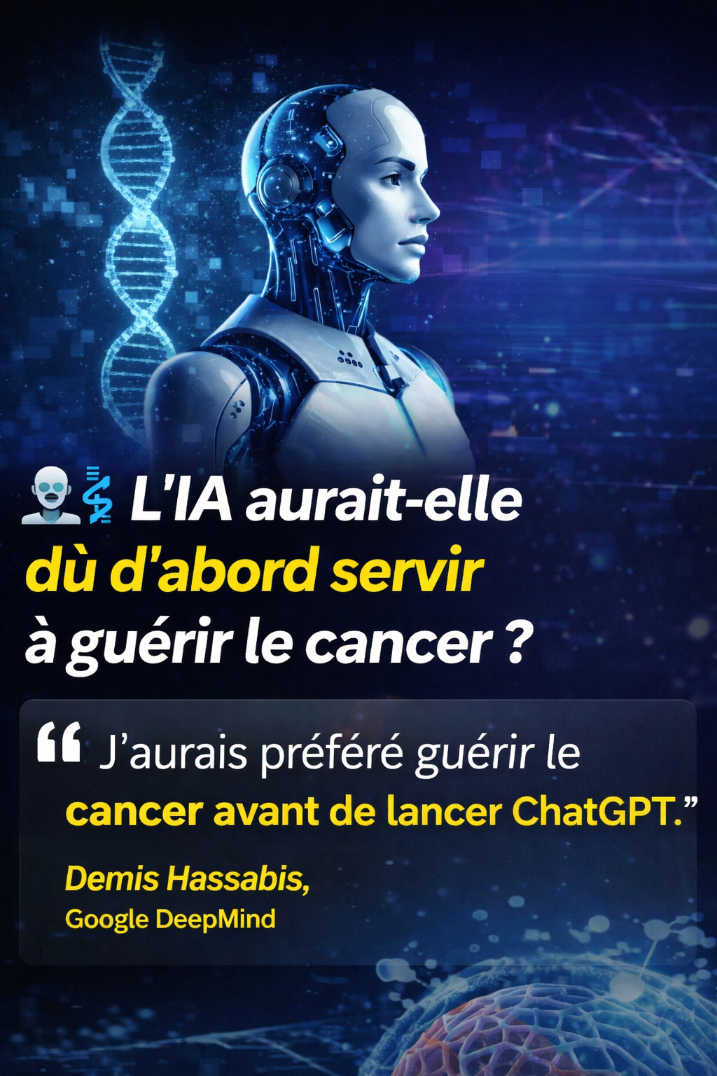 L’IA aurait-elle dû d’abord servir à guérir le cancer ?