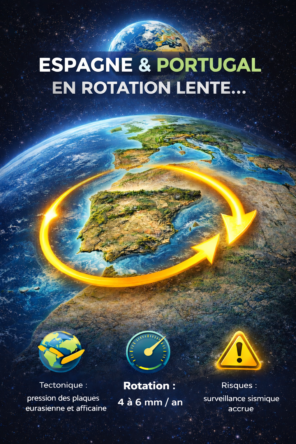 La péninsule Ibérique tourne sur elle-même… et les scientifiques viennent de le prouver !