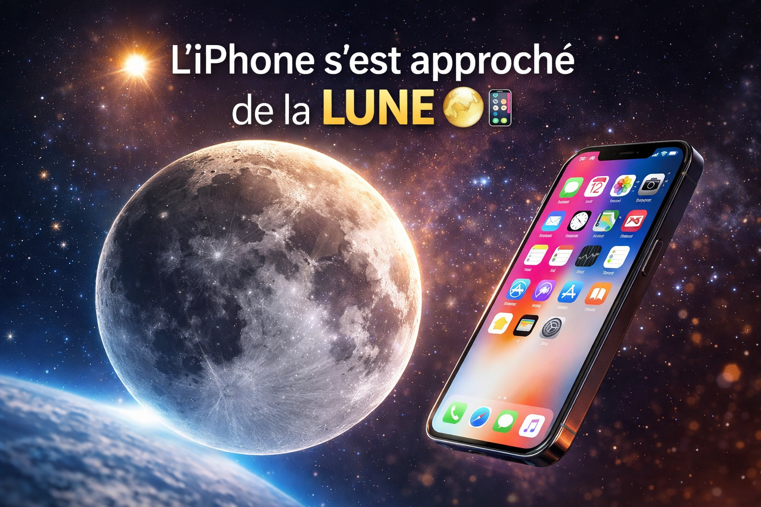 L’iPhone s’est approché de la Lune !