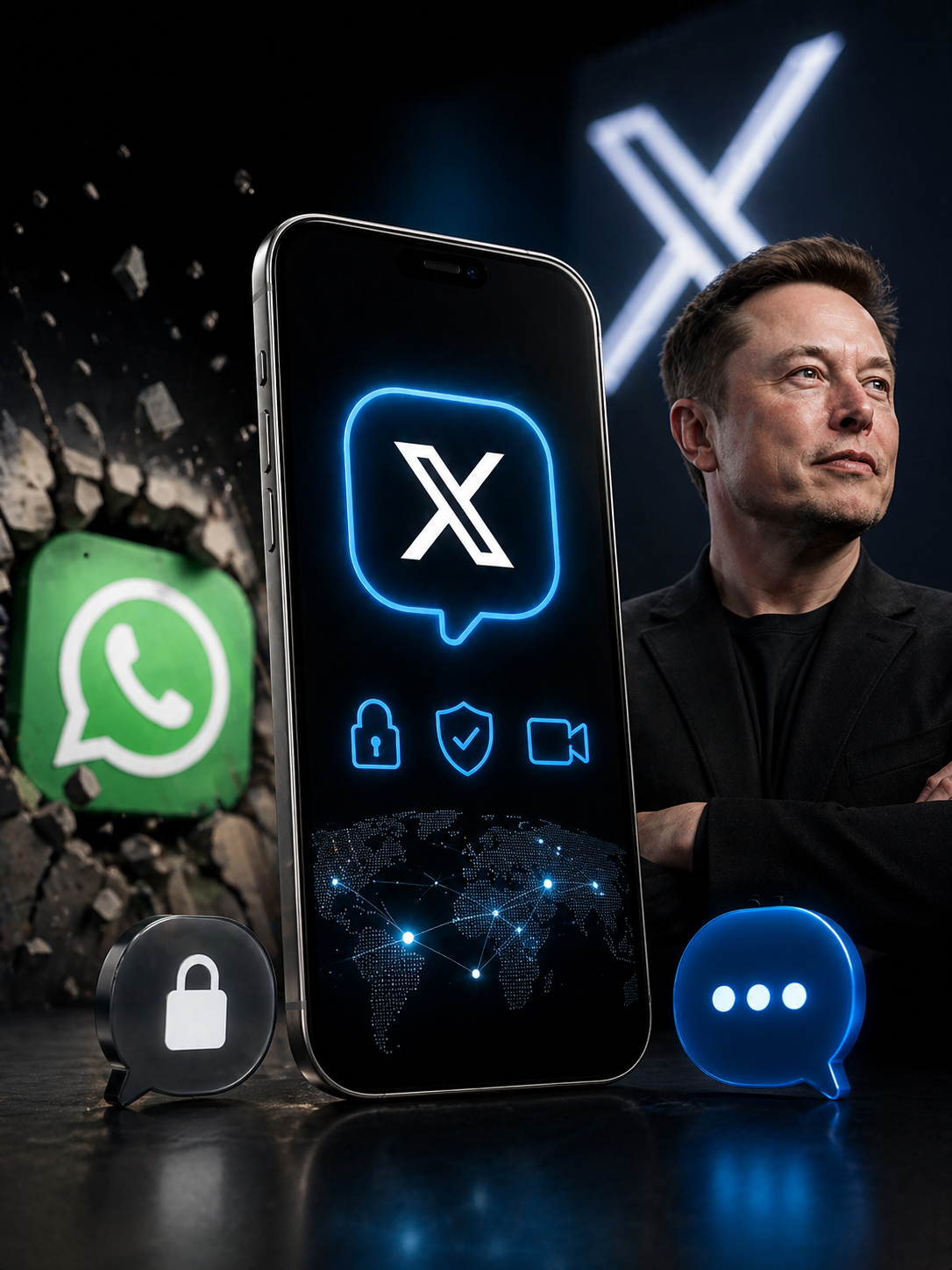 XChat débarque sur iPhone… et Elon Musk veut clairement s’attaquer à WhatsApp