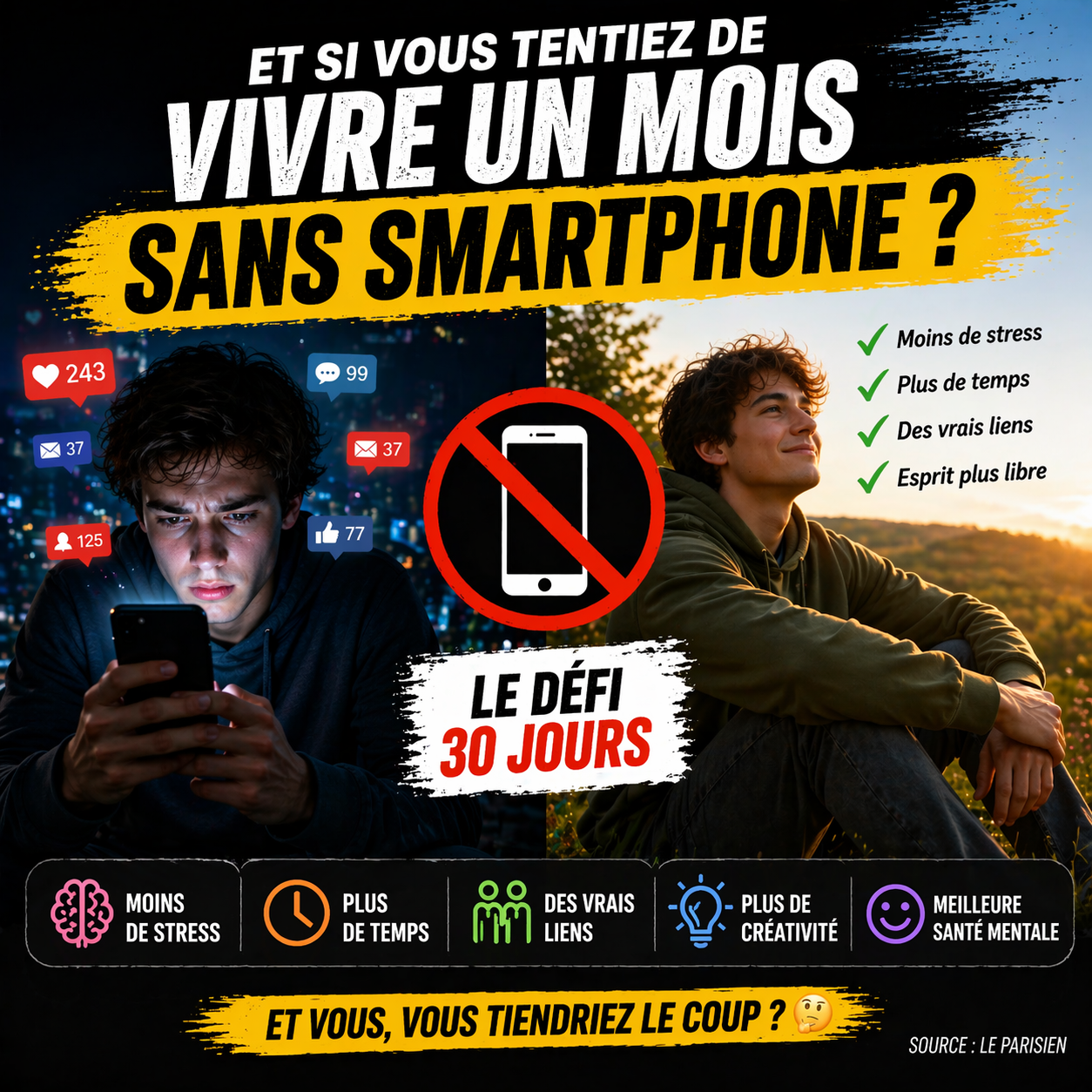 Et si vous tentiez vraiment de vivre un mois sans smartphone ?&nbsp;