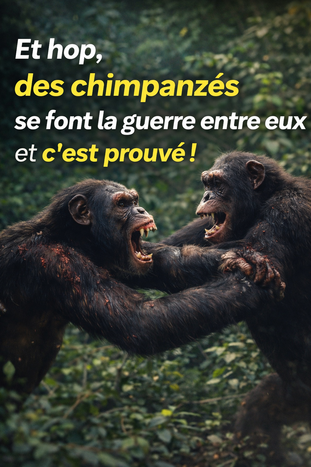 Et hop, des chimpanzés se font la guerre entre eux et c&rsquo;est prouvé !