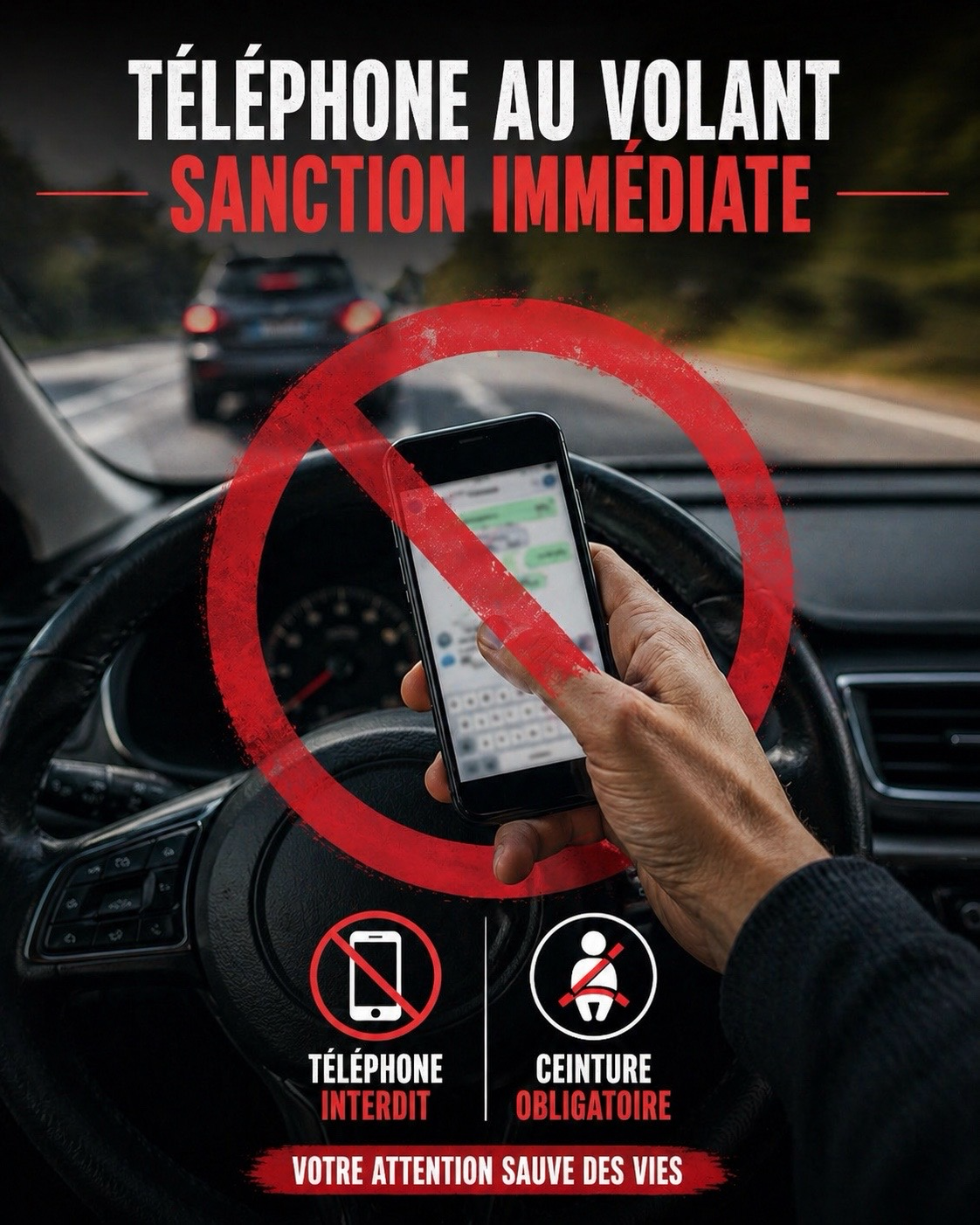 Téléphone au volant : attention, ça se durcit