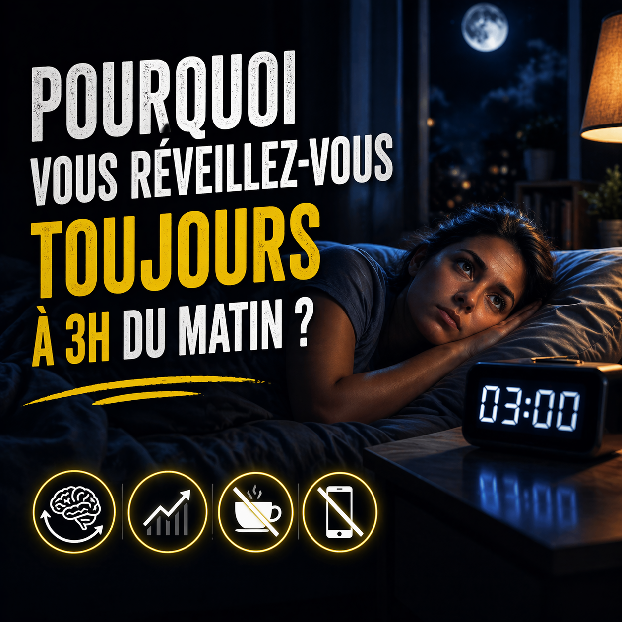Beaucoup de personnes se réveillent toujours vers 3h du matin… et non, ce n’est pas juste dans votre tête.