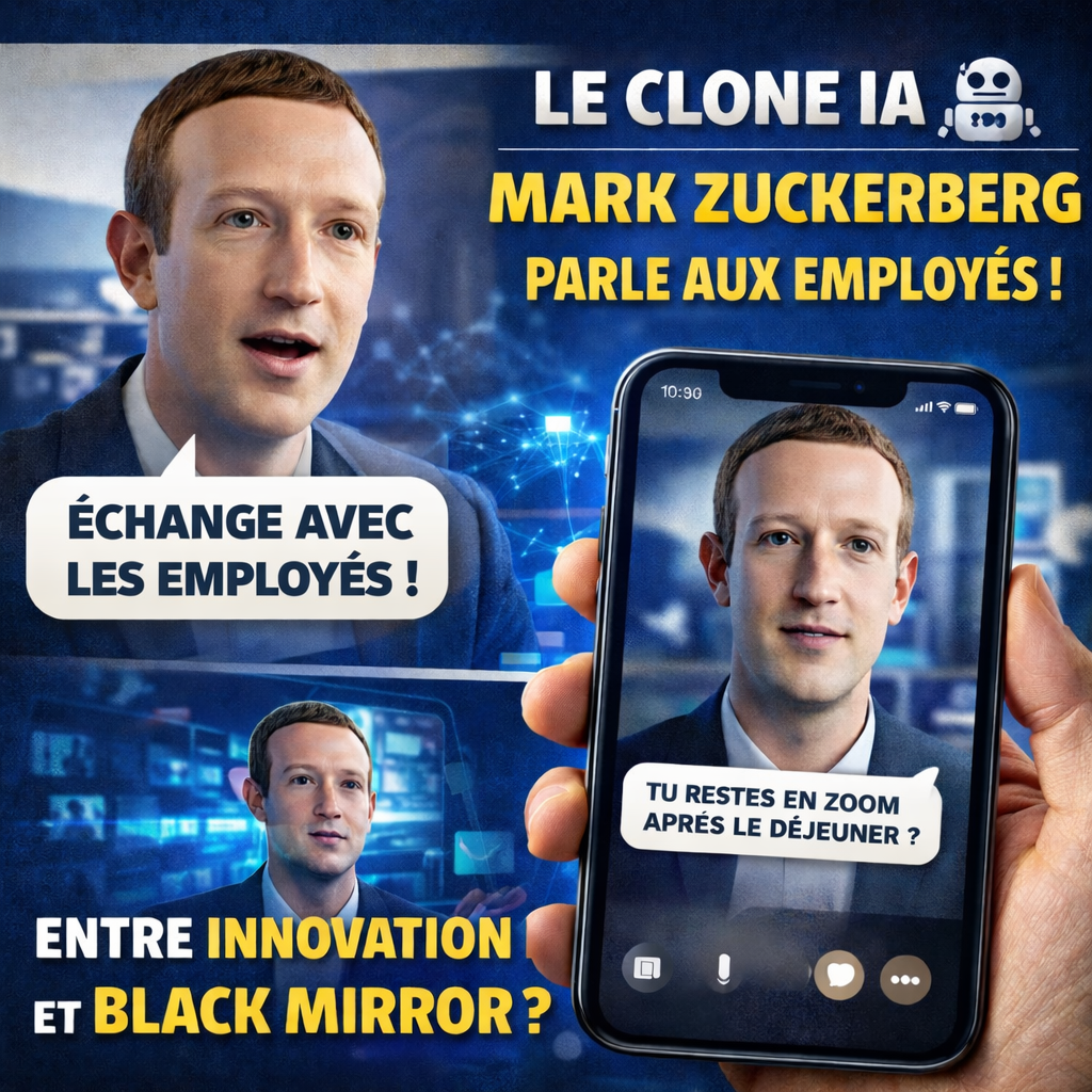 Mark Zuckerberg aurait désormais son clone IA pour parler aux employés !