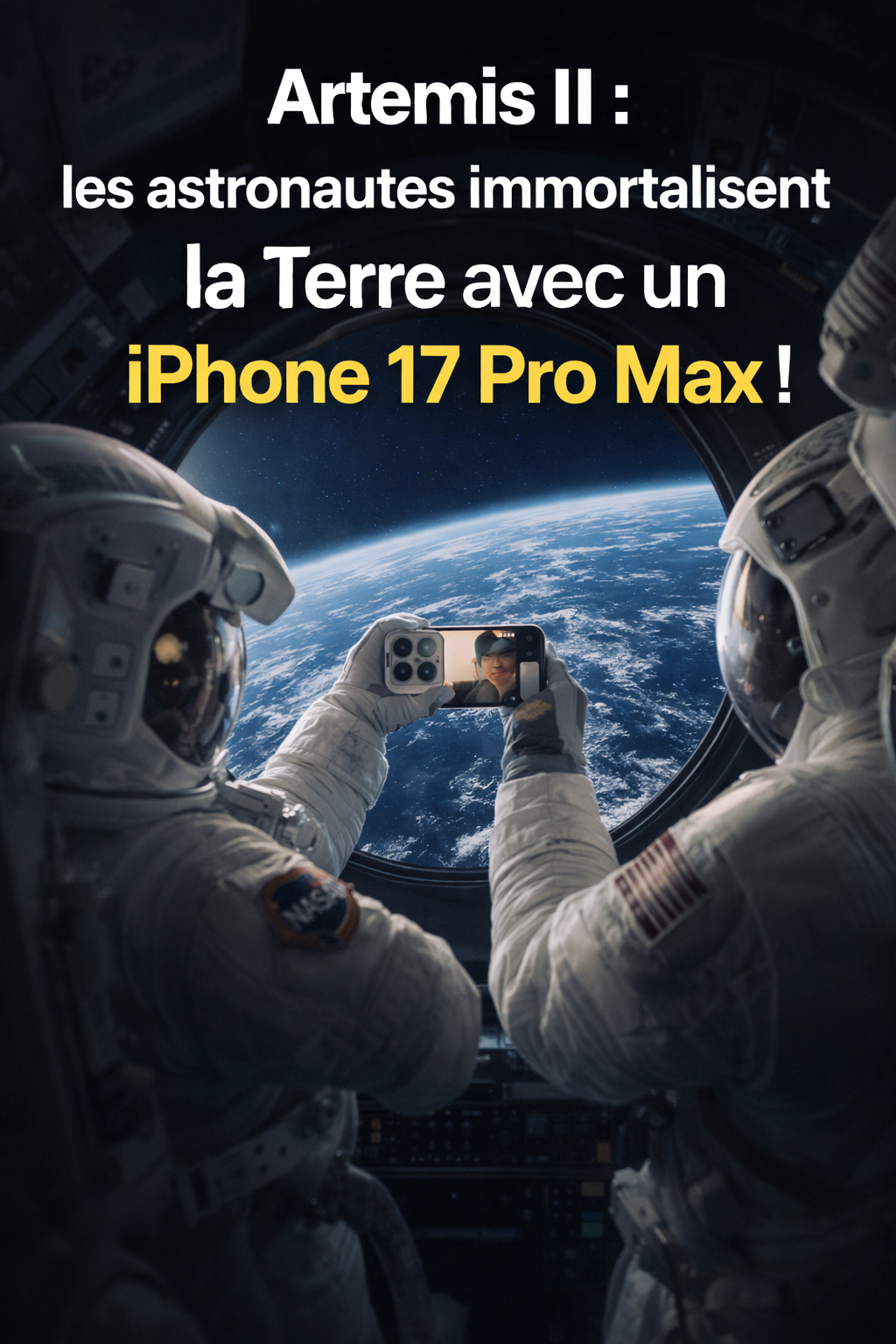 Artemis II : les astronautes immortalisent la Terre avec un iPhone 17 Pro Max !