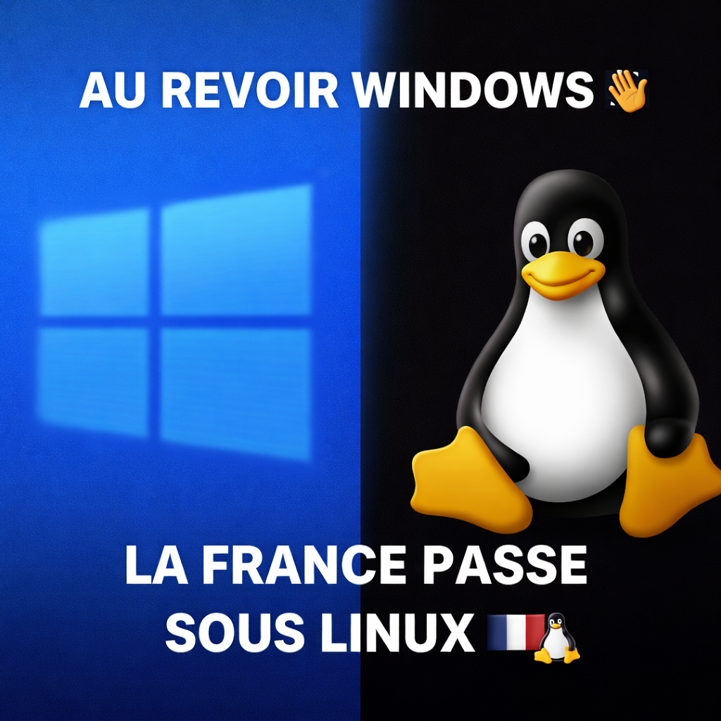 Alors là ! La France dit adieu à Microsoft Windows et bonjour Linux !