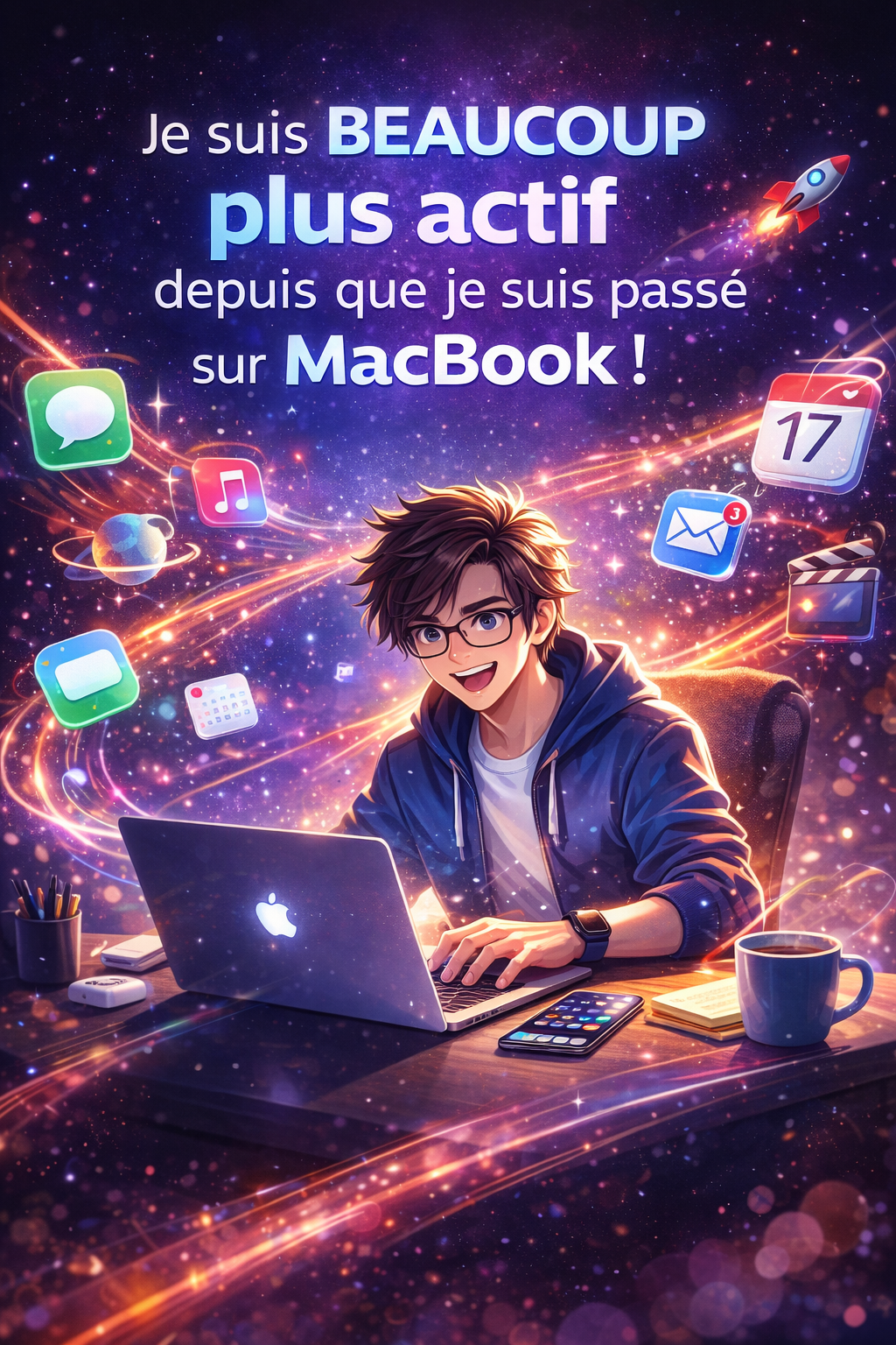 Je suis beaucoup plus actif depuis que je suis passé sur MacBook !