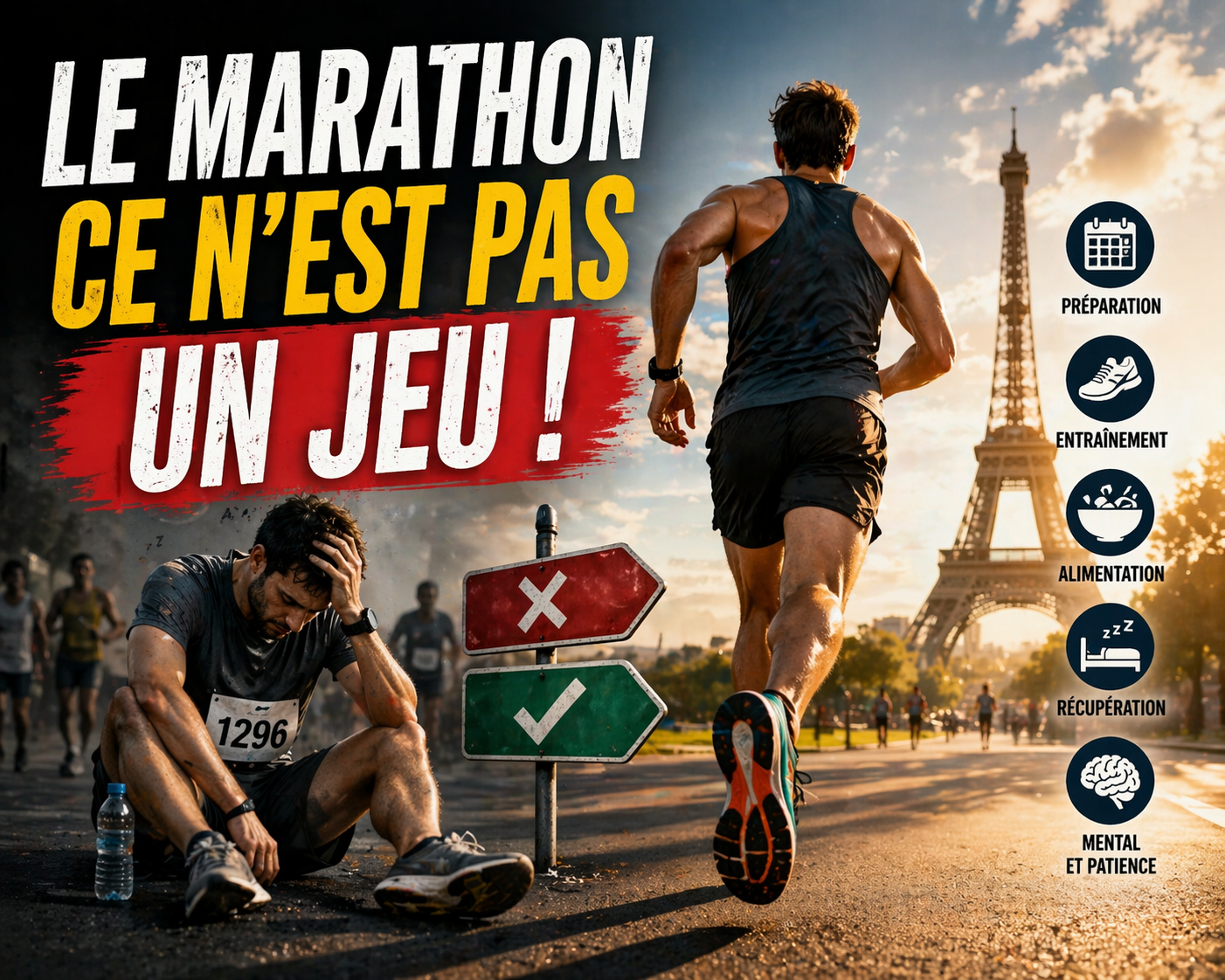 Le marathon, ce n’est pas un jeu.